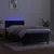 Vidaxl Box spring postelja z vzmetnico LED črna 90x200 cm žamet