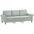 4-dijelni set sofa s jastucima svjetlosivi baršunasti