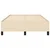 Vidaxl Posteljni okvir brez vzmetnice krem 120x190 cm blago