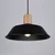 Sollux SL.1322 - Luster na sajli FANO 1xE27/15W/230V prečnik 34 cm crna