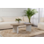 HANAH HOME Sto za dnevnu sobu Sable Walnut White