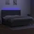 Vidaxl Box spring postelja z vzmetnico LED temno siva 200x200 cm blago