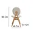 Hanah Home Set trpezarijskih stolica Touch, 52x91x44 cm, Bež