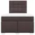 Vidaxl Box spring postelja z vzmetnico temno rjav 120x200 cm blago