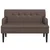 Klop z naslonom rjava 112x65,5x75 cm umetno usnje