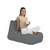 ATELIER DEL SOFA Lazy bag Trendy Comfort Bed Pouf Fume