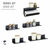 WENKO 71149800 - Kuke JET 2,2x3,9 cm crne/srebrne