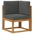 Set vanjskih sofa s jastukom 5 Komad Prirodna i antracit