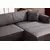 Atelier del Sofa Ugaona garnitura Belissimo 95x67x270cm Tamnosiva