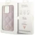 Originalen ovitek Guess za iPhone 15 Pro Max  Quilted Metal Logo - Roza