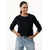 Mexx Ženski kardigan MF006609853W Ajour, , Regular, Dugi rukav, Crni