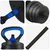 4-u-1 set bučica, brojčana i kettlebell 30 kg Crna i Plava