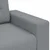 Dvodijelni set sofa s jastucima, svijetlo siva tkanina