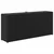 Vrtna sadilica s 2 posude crna 90 x 20 x 40 cm od poliratana