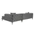 Atelier del Sofa Ugaona garnitura Como Eco, 270 cm, Antracit