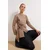 Trendyol Modest Ženska bluza Tctss26Uk00006, Smeđa
