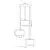 Luster na sajli LUX 3xE27/15W/230V crna/zlatna