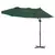 Suncobran Zelena 372 x 198 x 243 cm Poliester i aluminij