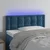 Vidaxl LED posteljno vzglavje temno modro 80x5x78/88 cm žamet