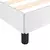 Vidaxl Posteljni okvir bel 90x200 cm blago