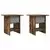 Noćni ormarić s ladicama 2 pcs Dimljeni hrast 41 x 40 x 45 cm