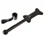 Zado Dog Bone Shaped Leather Paddle Black