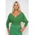 Trend Alacati Stili Ženska bluza dugih rukava ALC-019-053-BLZ, V-izrez, Zelena