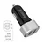 Crong Crong Power Avto polnilec 24W - 2xUSB 2,4A avto polnilec (aluminij)