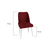 Hanah Home Set trpezarijskih stolica Nova 081 V4, 4 komada, Bordo