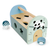 Drevený didaktický domček Panda Shape Box Eichhorn s 8 vkladacími tvarmi a dverami od 12 mes EH3807