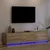 TV ormarić s LED rasvjetom s LED trakama Umjetnička hrastovina