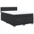 vidaXL Box spring postelja z vzmetnico črn 140x200 cm umetno usnje
