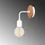Opviq Zidna lampa E27 Socket, Bela