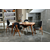 HANAH HOME Trpezarijski sto i stolice Touch Wooden Anthracite