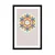 Plakat s paspartujem barvita Mandala - 40x60 black