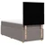 Vidaxl Box spring postelja z vzmetnico taupe 90x190 cm blago