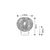 RABALUX Stona lampa monet hrom