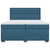 vidaXL vidaXL Box spring postelja z vzmetnico modra 200x200 cm žamet, (21308117)