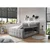 MID.YOU POSTELJA BOXSPRING 160 cm  x 200 cm , tekstil, leseni material temno siva