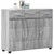 Kreveta s policom FLORIN Siva Sonoma 88,5 x 30,5 x 73 cm