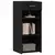 Komoda crna 40 x 42,5 x 93 cm od konstruiranog drva