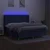 Vidaxl Box spring postelja z vzmetnico LED modra 160x200 cm blago