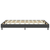 Box spring okvir za krevet od tkanine sivi 140 x 200 cm