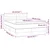 Krevet box spring s madracem LED svjetlosivi 140x190 cm tkanina