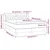 Vidaxl Box spring postelja z vzmetnico krem 140x190 cm blago