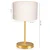 Opviq AYD 2605 Stona lampa, Zlatno-Bela