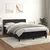 Vidaxl Box spring postelja z vzmetnico črna 140x200 cm žamet