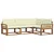 Set vanjskih sofa s jastukom 4 pcs Prirodna i krem