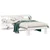 vidaXL Konstrukcija postelje Bela 75 x 190 cm Masivno borovo les