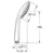 GROHE eco tuš ručica dve vrste mlaza limit 9,4l EUPHORIA 27238000